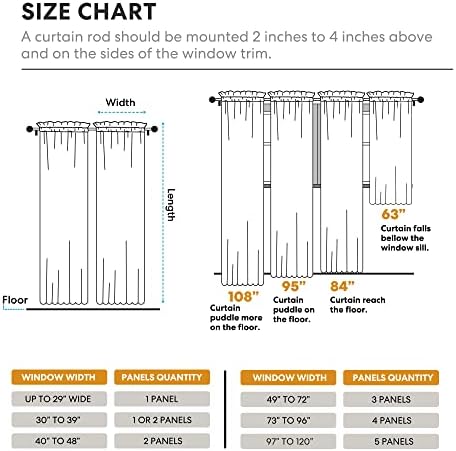 Regal Home Collections Solid Lightweight Voile Sheer Curtains - Rod