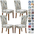 SPRINGRICO Chair Covers for Dining Room Set of 4, Stretch Dining Chair