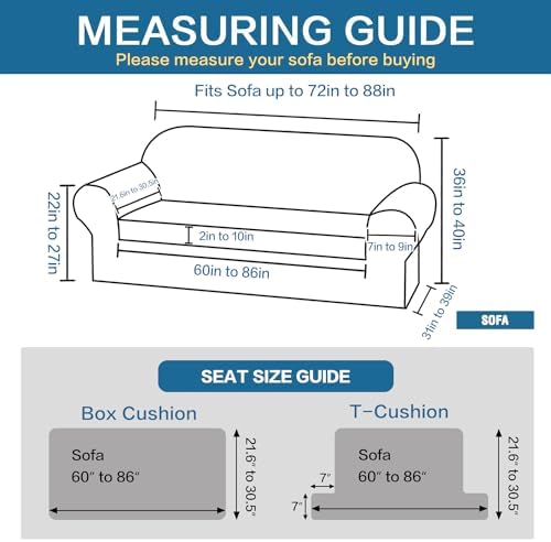 2 Piece Stretch Sofa Covers Couch Covers for Living Room Furniture