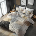 Abstract Line Art Duvet Cover Queen Size 3 Piece