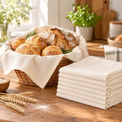 Flour Sack Dish Towels, 100% Cotton Dish Towels, Size: 27 x 27 Inches