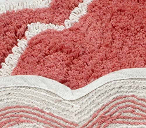 Home Weavers Allure Collection 100% Cotton Tufted Bathroom Rug, Soft