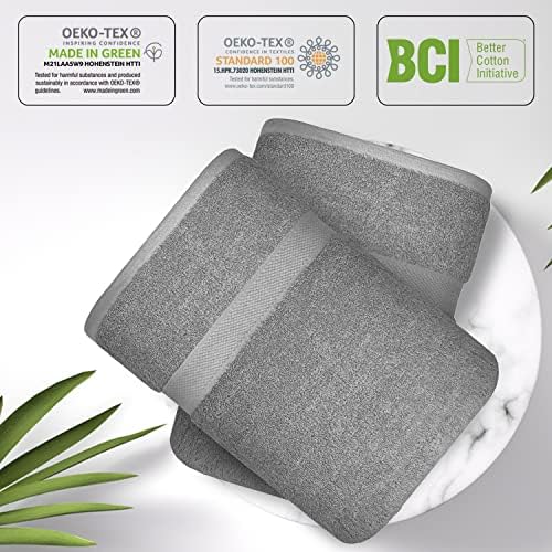 Infinitee Xclusives Premium Towel Bundle Deal - 6 Hand Towels + 2 Bath