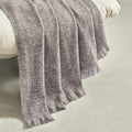 BOURINA Brown Throw Blanket Faux Cashmere Throw Outdoor Blanket 50"x