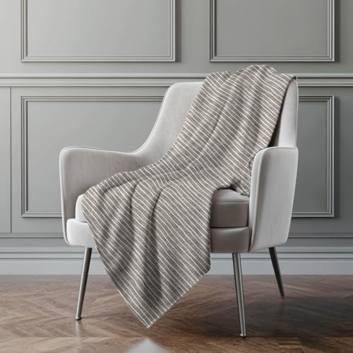 Addison Rugs ASB138 Taupe 50" x 70" Oversized Sherpa Throw Blanket
