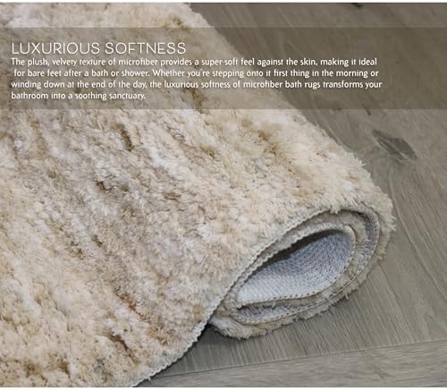 Home Weavers Elegance Bathroom Rugs Sets 4 Piece- Plush Bath Mat Set