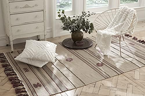 Fab Habitat 100% Cotton Fringe Large Throw Blanket with Tassels