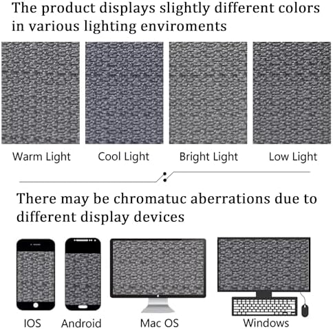 Lecloud Bessie Dark Grey Curtains 63 Inch Length 2 Panels, Light