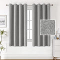 H.VERSAILTEX 100% Blackout Linen Curtains Thermal Curtains for Living