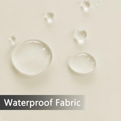 SpaceDresser Waterproof Outdoor Sheer Curtains for Patio - 2 Panels