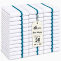 Bar Mops Pack of 36 (14" x 19") - 100% Cotton Cleaning Rags for