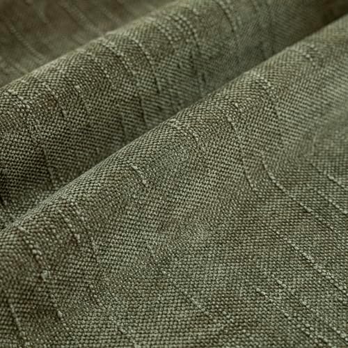 Foindtower Solid Textured Chenille Throw Pillow Covers 22x22,Olive