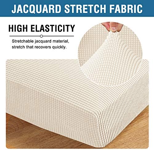 H.VERSAILTEX Super Stretch Individual Seat Sofa Covers Couch Slipcover