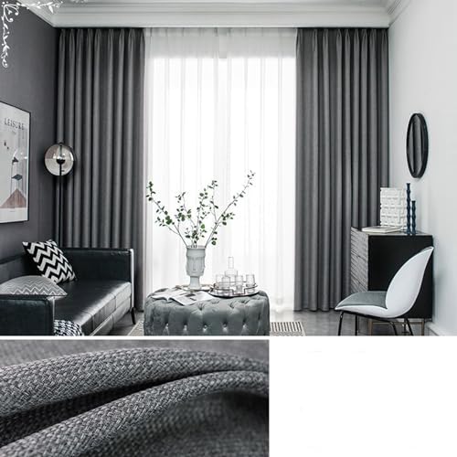 Beydodo Living Room Darkening Curtains 84 inches Long, Dining Room
