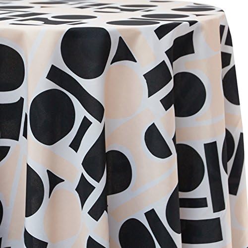 Ultimate Textile Unpuzzled Cream 60 x 102-Inch Oval Patterned