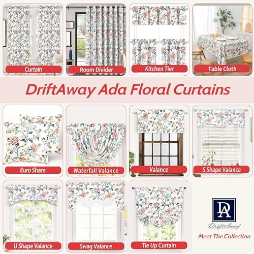 DriftAway Ada Floral Botanical Print Flower Leaf Lined Thermal