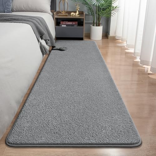 Modern Hallway Runner Rug, 2x6 Grey Washable Non Slip Runner Rug
