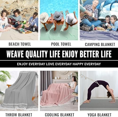 Extra Large Turkish Beach Towel Picnic Mat Throw Blanket Summer Woven
