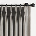 Pinch Pleated Full Blackout Curtains for Bedroom & Living Room, Linen
