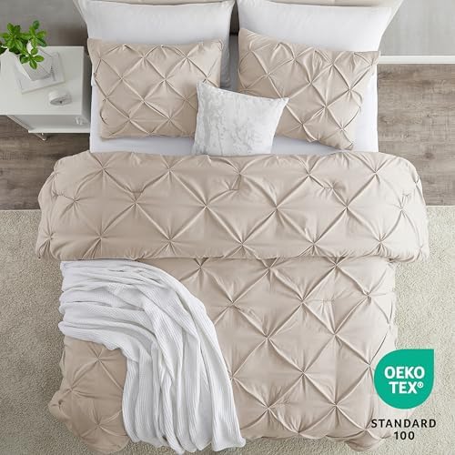 Nestl Twin Duvet Cover Set Linen - Soft Double Brushed Duvet Set with