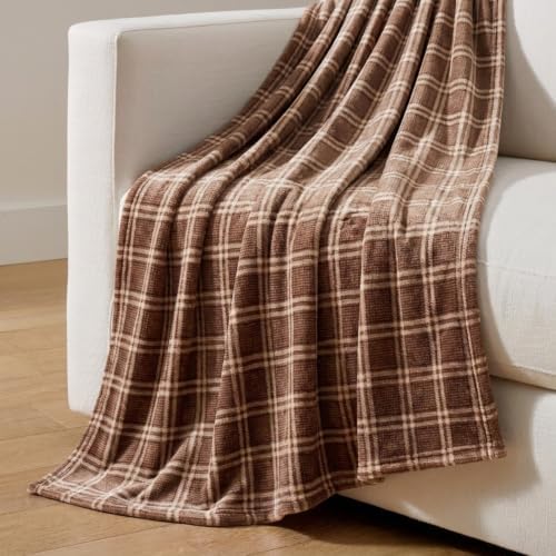 Nautica - King Soft Blanket, Plaid, Lightweight & Cozy Plush Bedding