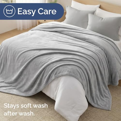 Fleece Blanket King Size - Ultra-Soft Warm Flannel Fleece Blanket