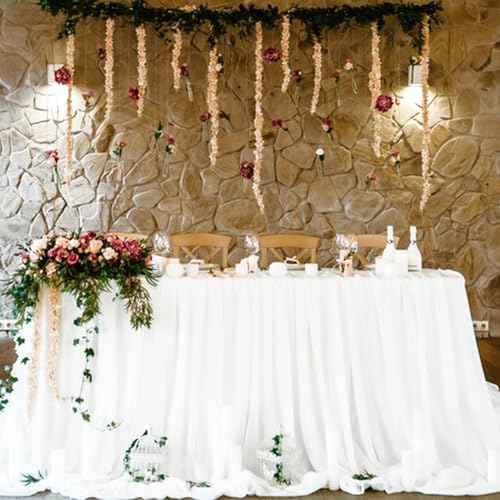 12 Pack Cheesecloth Table Runner, Runner Gauze Boho Wedding Decor