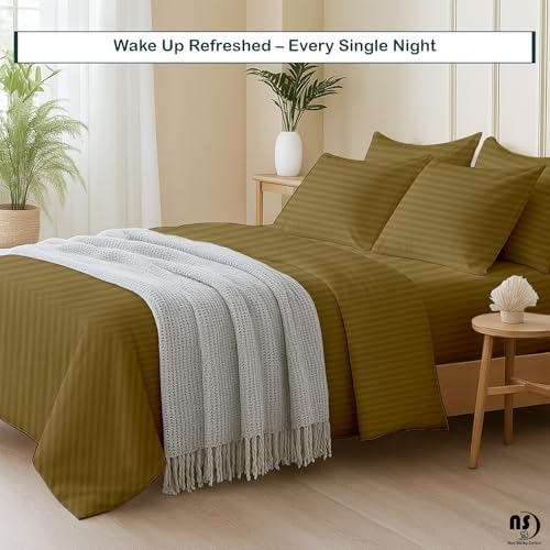 NON Sticky cotton Premium 6 Piece Egyptian Cotton Fitted Full Sheet