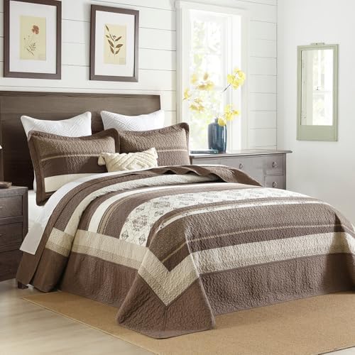 SahSahCasa 128"x120" 100% Cotton Oversized California King XL