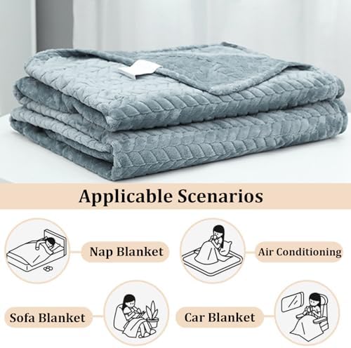 Super Soft Flannel Fleece Throw Blanket,Fluffy Cozy Throw Blankets
