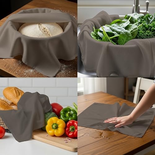 Flour Sack Towels - Charcoal Absorbent Kitchen Towels, Lint Free