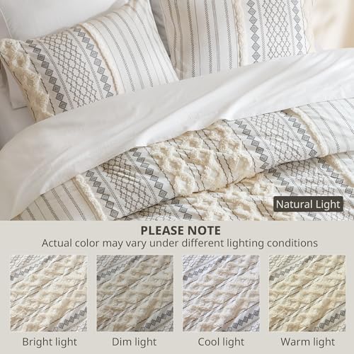 INK+IVY King Comforter Set, Boho Comforters, Breathable Cotton Bed