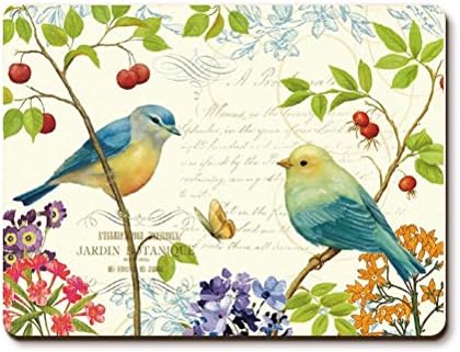 Rural Restaurant Favors Decor Cork Coaster Lovely Cute Bird Placemat
