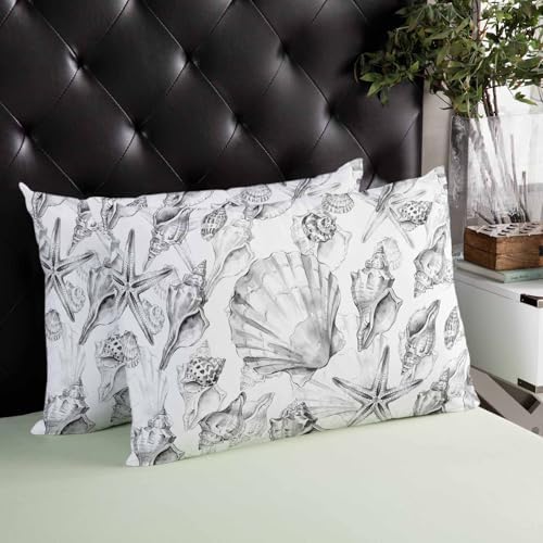 Outdoor Pillow Covers with Inserts,Summer Beach Starfish Waterproof
