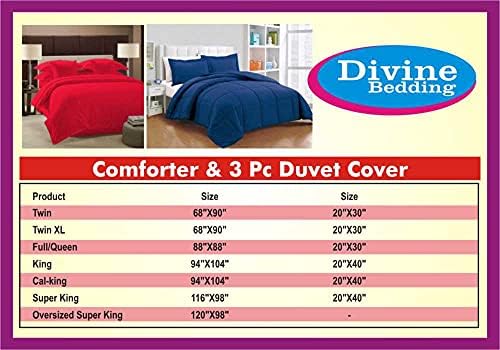 Cotton Duvet Cover 3 Piece, Comforter Cover California King Size, 800