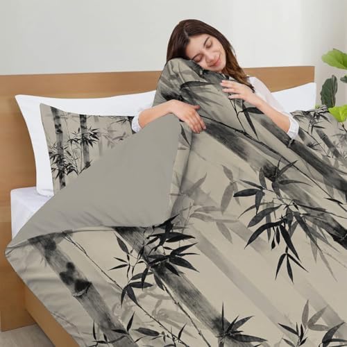 Duvet Cover Queen size with 2 Pillow Shams - 100% Microfiber Abstract