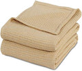 Luxurious 100 percent Combed Cotton Waffle Weave Super Soft, Cozy