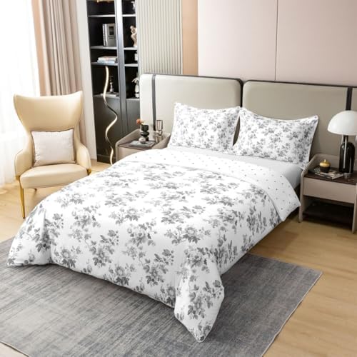 Erosebridal Botanical 100% Cotton Comforter Cover Queen Vinatge