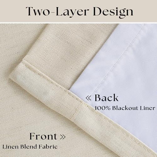 Cream Beige Pinch Pleated 120 Inch Curtains High Ceiling Linen