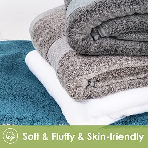Extra Large Bath Sheet Towel for Body, Sensitive Skin, Adult Kids Baby