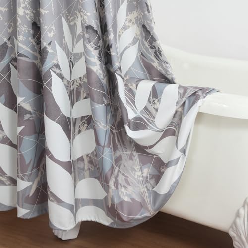 Shower Curtain 72x72 Inch, Polyester Fabric | Waterproof Botanical