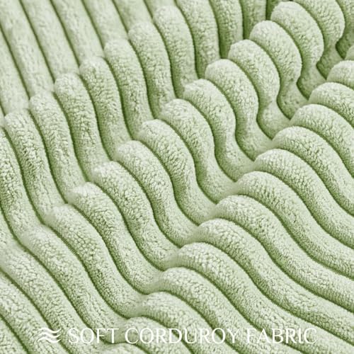 Softalker Throw Pillow Covers 18x18, Set of 2 Decorative Soft Corduroy