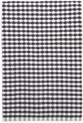 Gingham Check Terrycloth Kitchen Dish Towel Absorbent Large