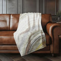 Addison Rugs ASB584 Taupe 50" x 70" Oversized Sherpa Throw Blanket