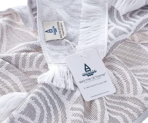 sea me at home Kitchen Towels Decorative Set of 2, Turkish Hand Towels