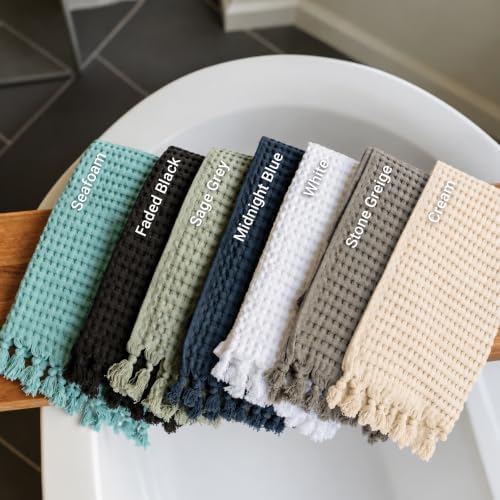 GILDEN TREE Decorative Waffle Hand Towels for Bathroom, 2 Pack