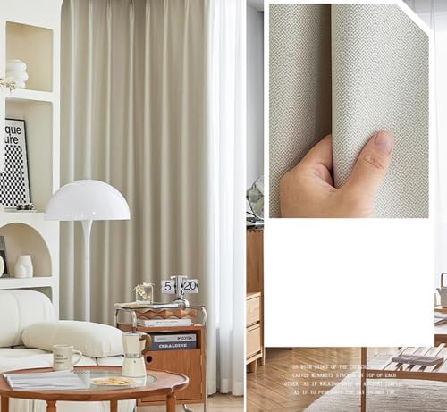 Beydodo Bedroom Curtains 63 Inches Long, Curtains for Living Room