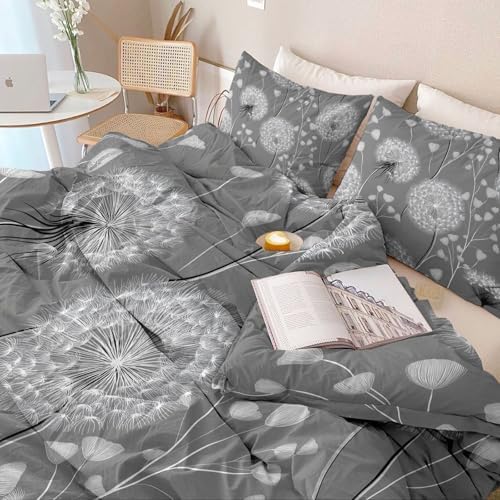 Soft Breathable King Size Duvet Cover 104" x 90" - Plants Minimalist