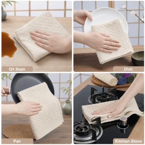15" X 25" 6 Pack Dark Grey Terry Kitchen Towels