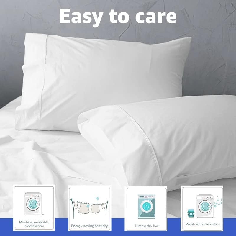 Mattress-Homes Full Sheet Set 4 Piece, 100% Long Staple Cotton Sateen